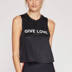 Spiritual Gangster Give Love Crop Top